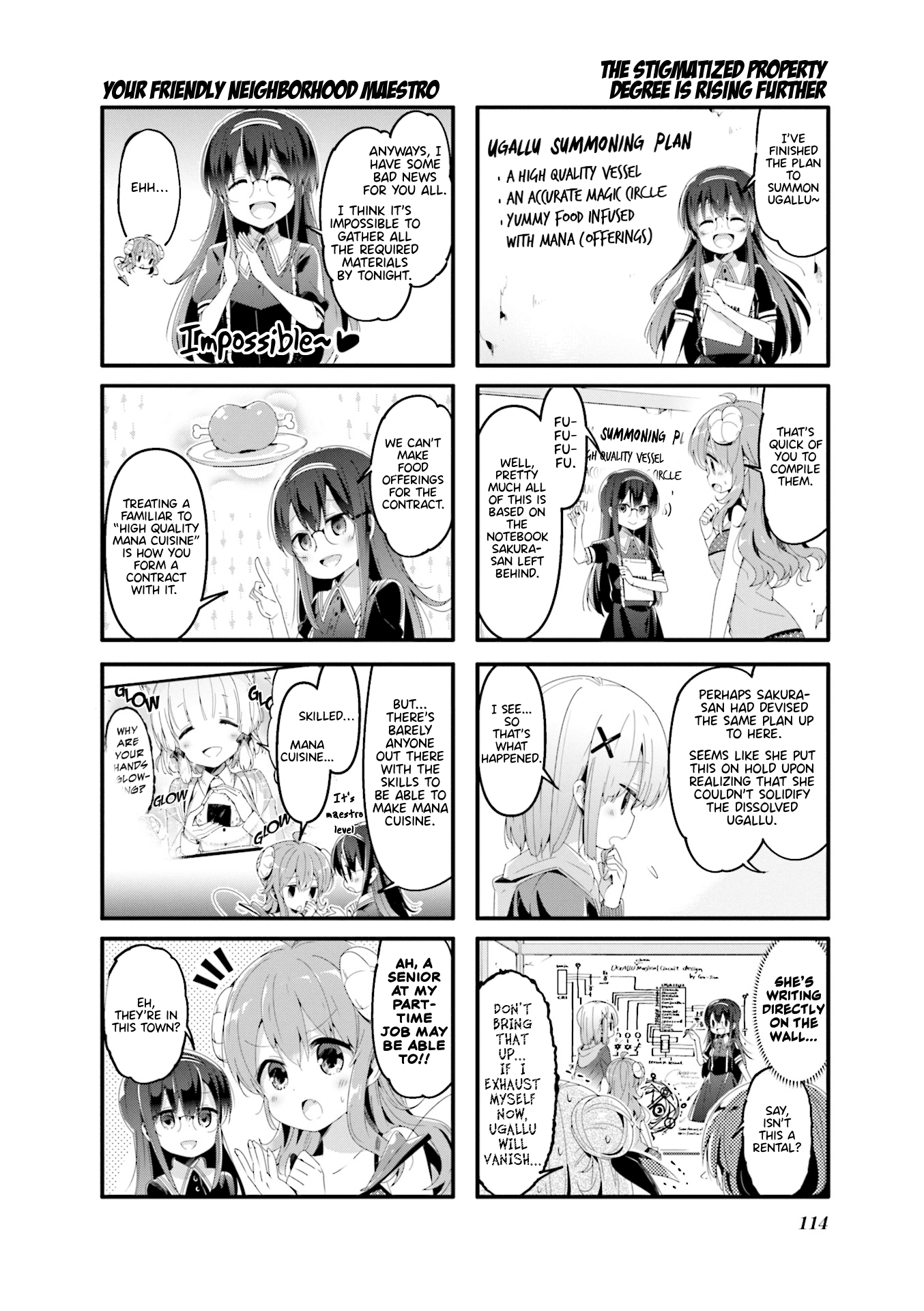 Machikado Mazoku Chapter 52 page 4 - Chapter 52: Ritual of the Dark Night! The Demon’s New Friend!!