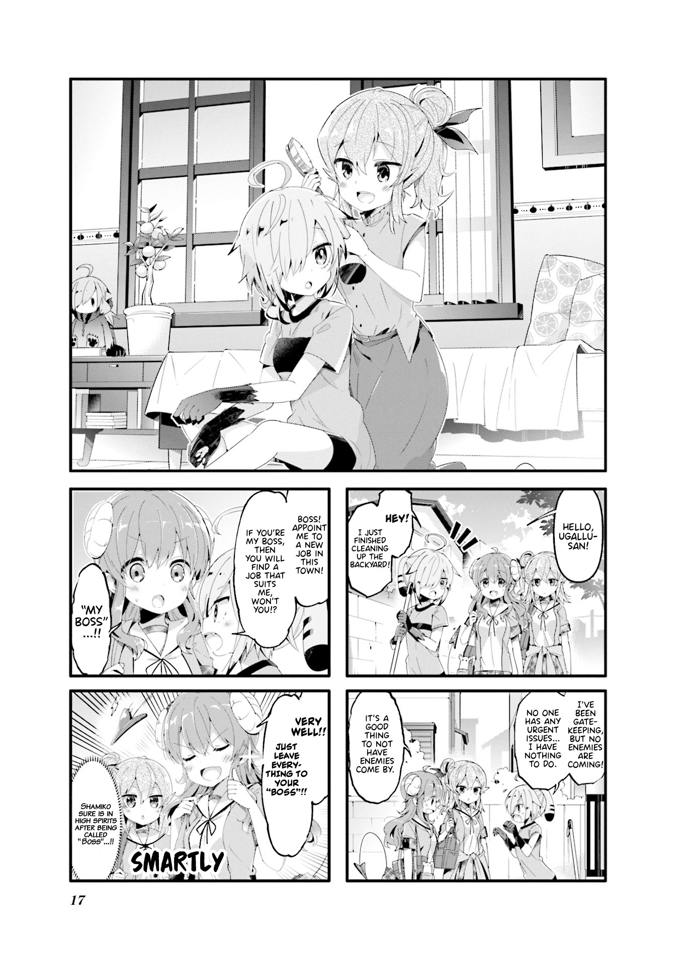 Machikado Mazoku Chapter 54 page 1 - Chapter 54: Job Hunting! The Right Beast Girl in the Right Place