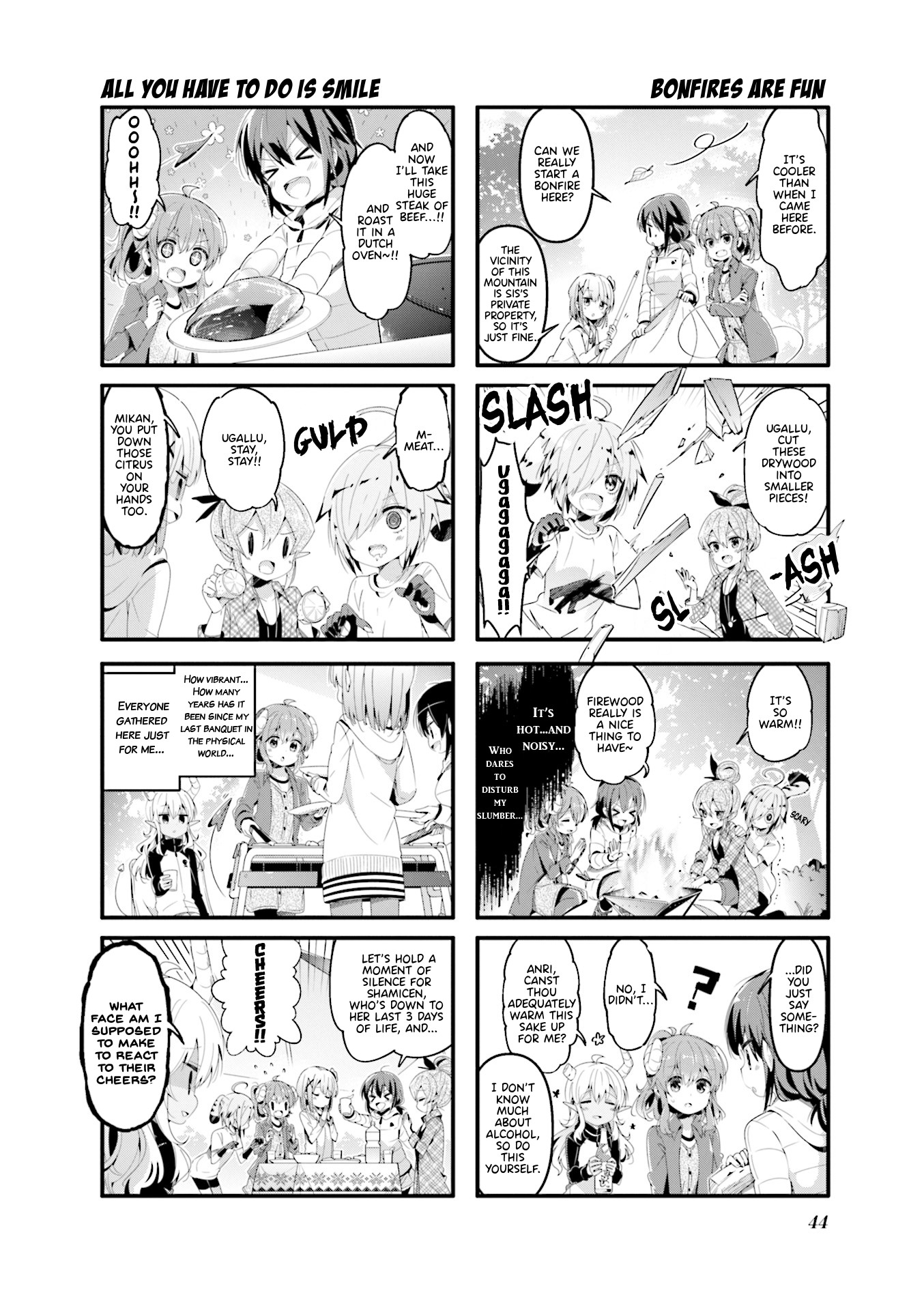 Machikado Mazoku Chapter 57 page 4 - Chapter 57: Seals Are Painful 2: A Love for Okuokutama