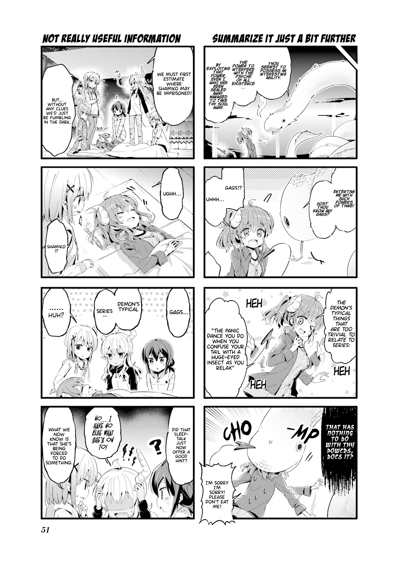 Machikado Mazoku Chapter 58 page 3 - Chapter 58: Seals are Painful 3: Lilith-san’s Manly Night