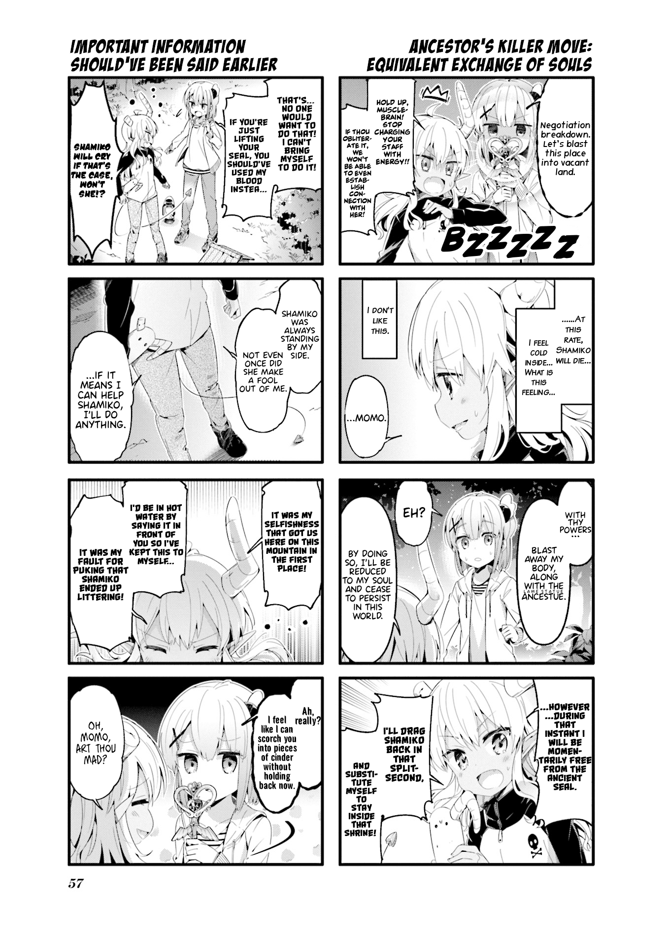 Machikado Mazoku Chapter 58 page 9 - Chapter 58: Seals are Painful 3: Lilith-san’s Manly Night
