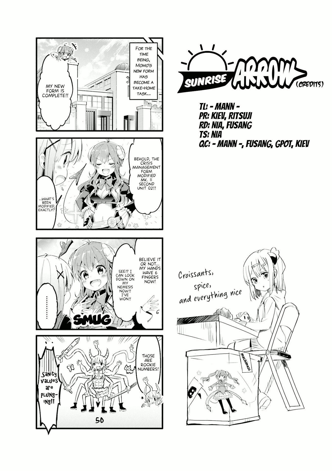 Machikado Mazoku Chapter 59 page 9 - Chapter 59: Put Our Heads Together! The Demon’s New Battle Outfit