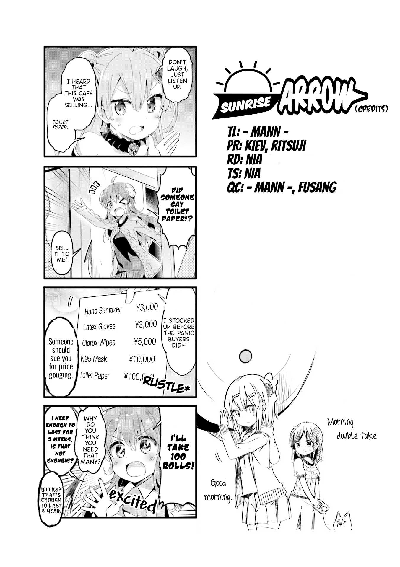 Machikado Mazoku Chapter 61 page 10 - Chapter 61: The Uninvited Guest! The Ruins-Styled Cafe is a Powder Keg!!