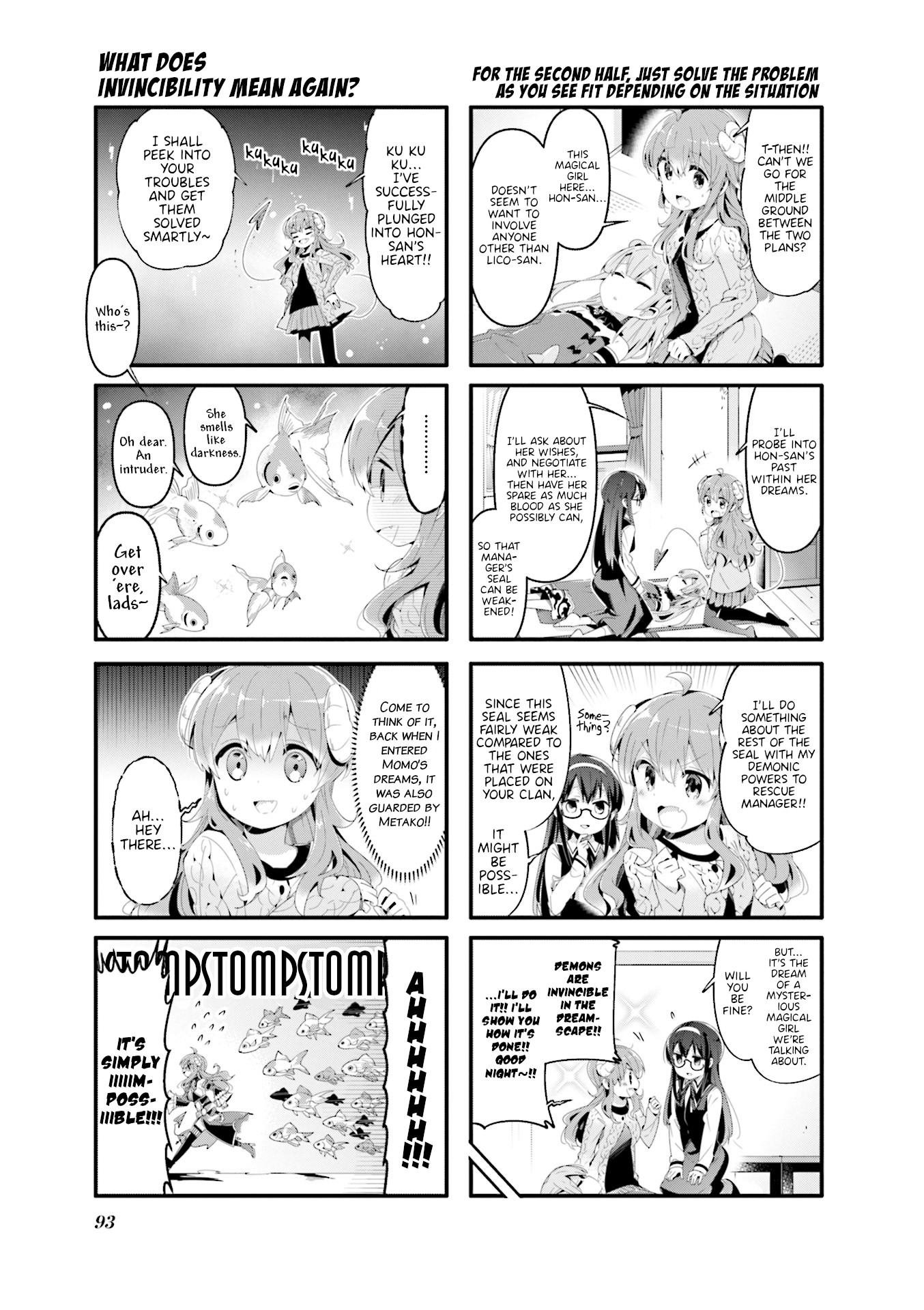 Machikado Mazoku Chapter 62 page 3 - Chapter 62: The Unique Tag Team! Infiltrate Crimson’s Dreams!