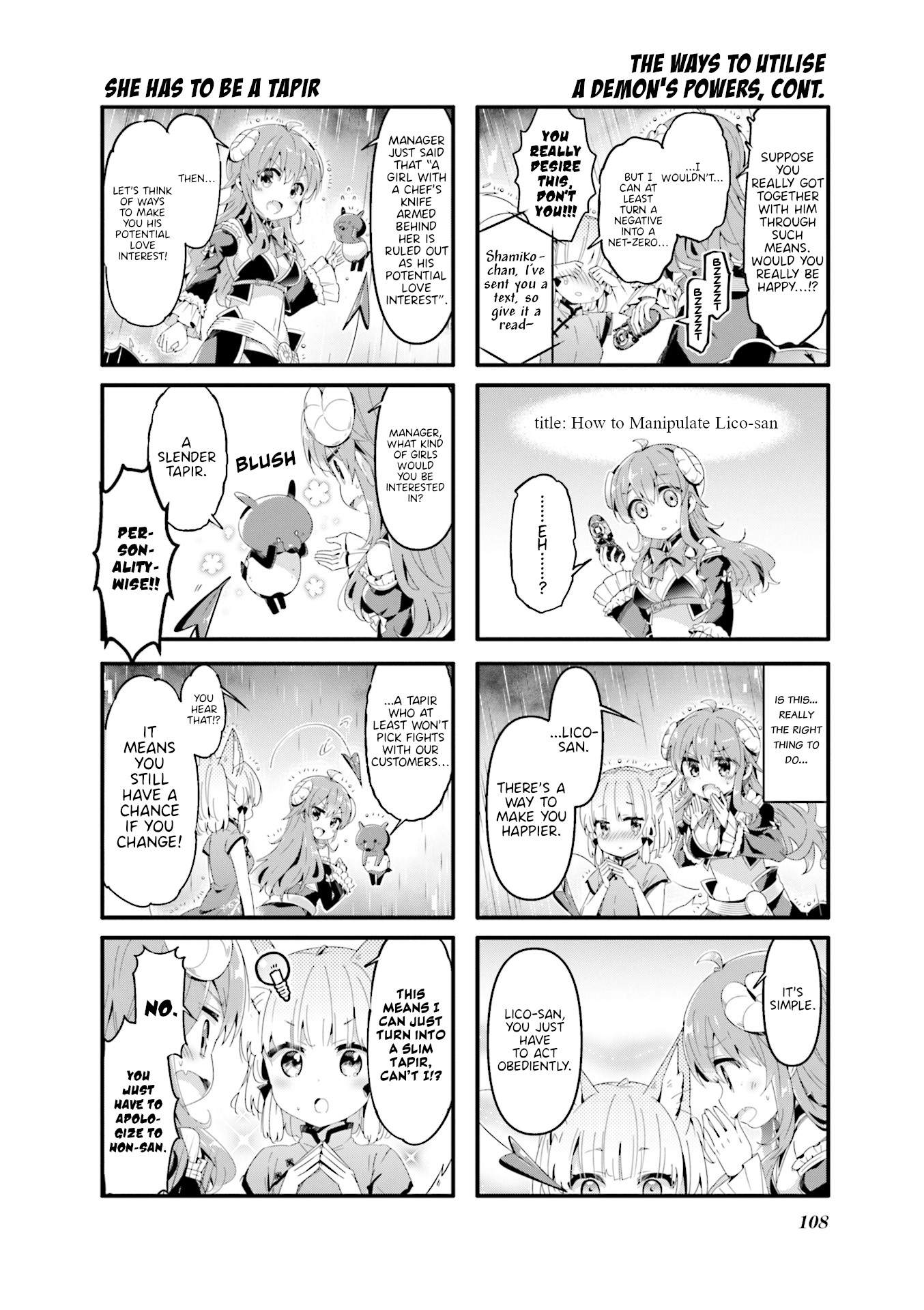 Machikado Mazoku Chapter 63 page 8 - Chapter 63: A Raging Situation!? Lico-kun’s Torrential Havoc!!
