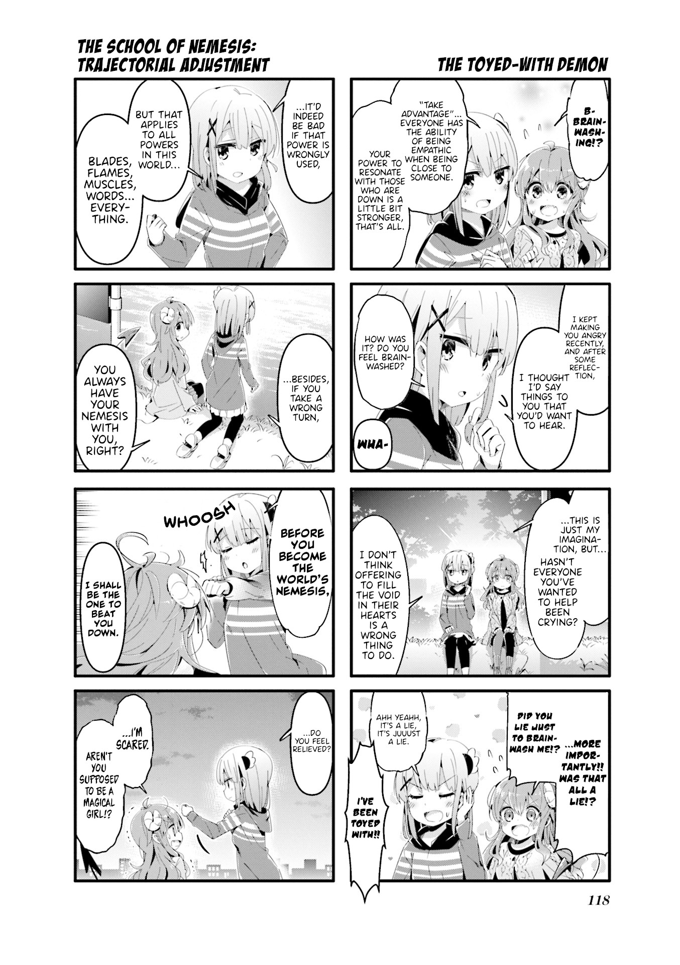 Machikado Mazoku Chapter 64 page 8 - Chapter 64: A Blend of Emotions!! Banda Terrace’s New Friend!!