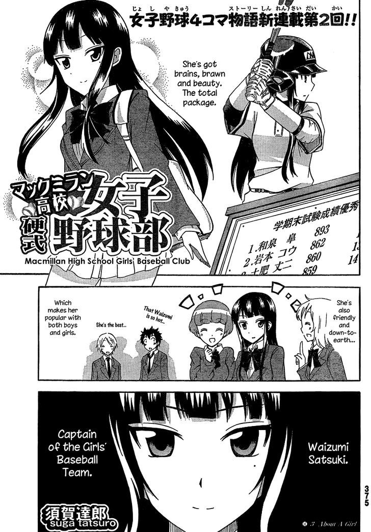 Macmillian Koukou Joshi Koushiki Yakyuubu Chapter 2 page 9 - Chapter 2 : Meet the Ace