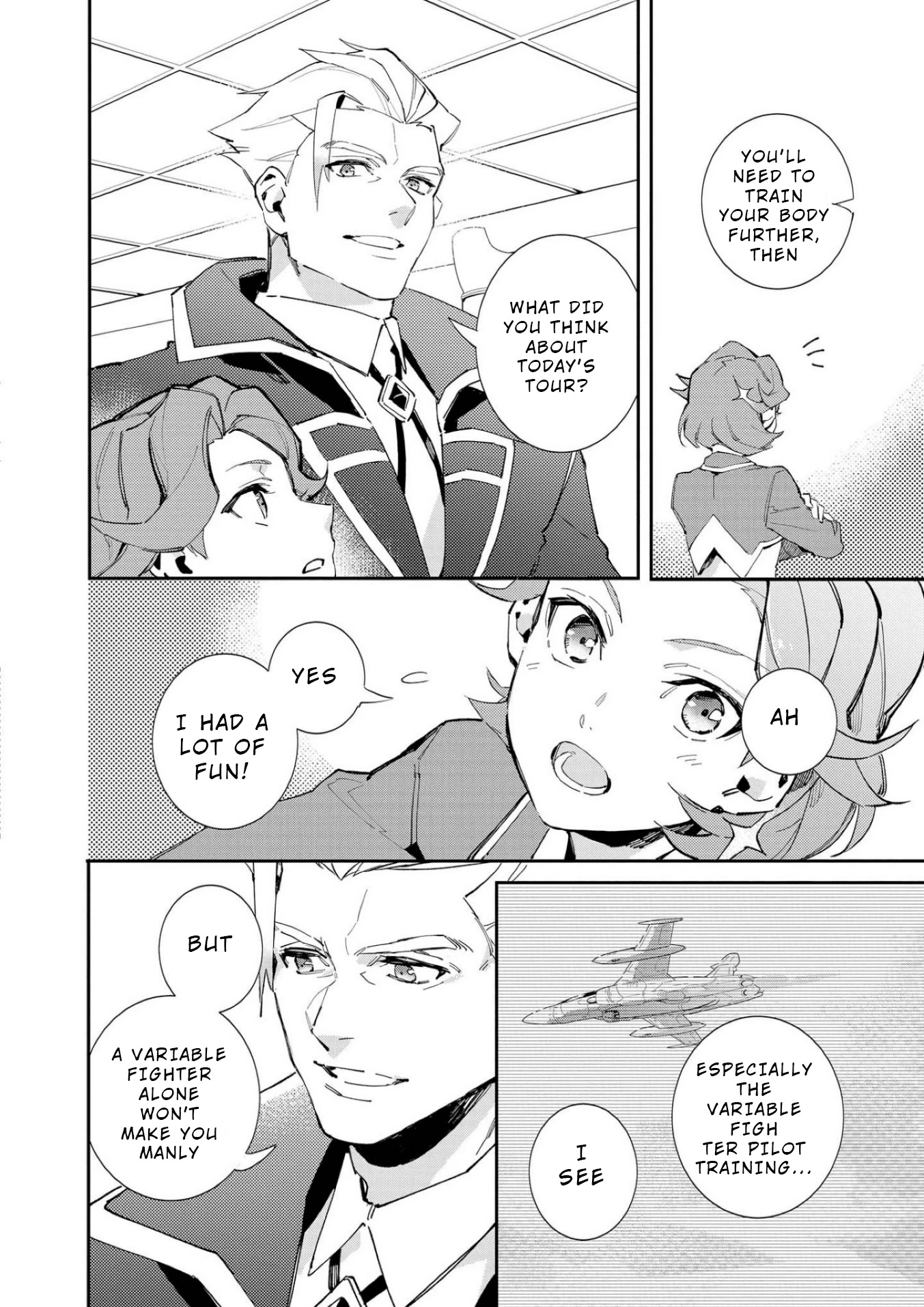 Macross Delta Kuroki Tsubasa no Shiro Kishi Chapter 3 page 14 - Chapter 3: A New Wind