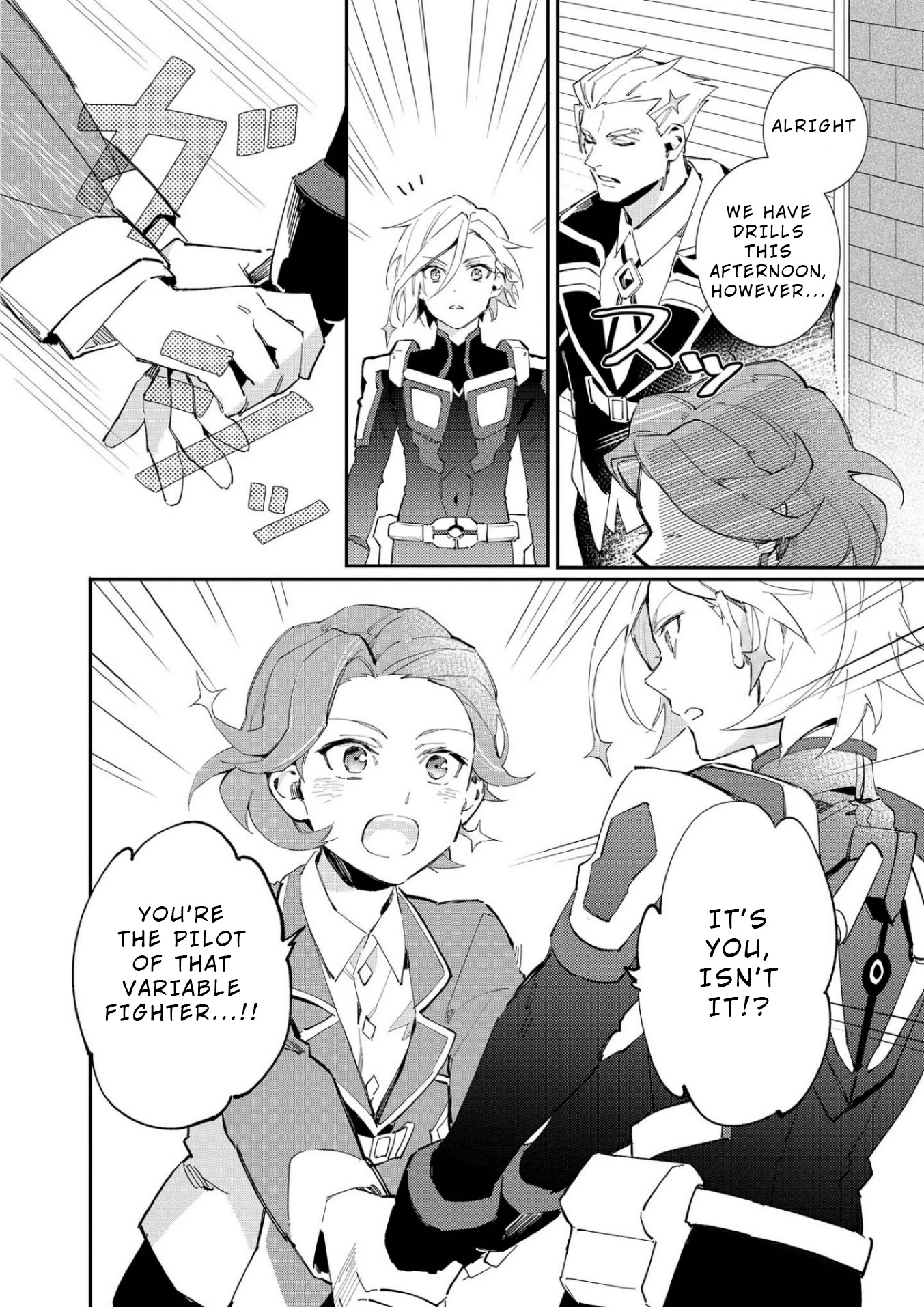 Macross Delta Kuroki Tsubasa no Shiro Kishi Chapter 3 page 4 - Chapter 3: A New Wind