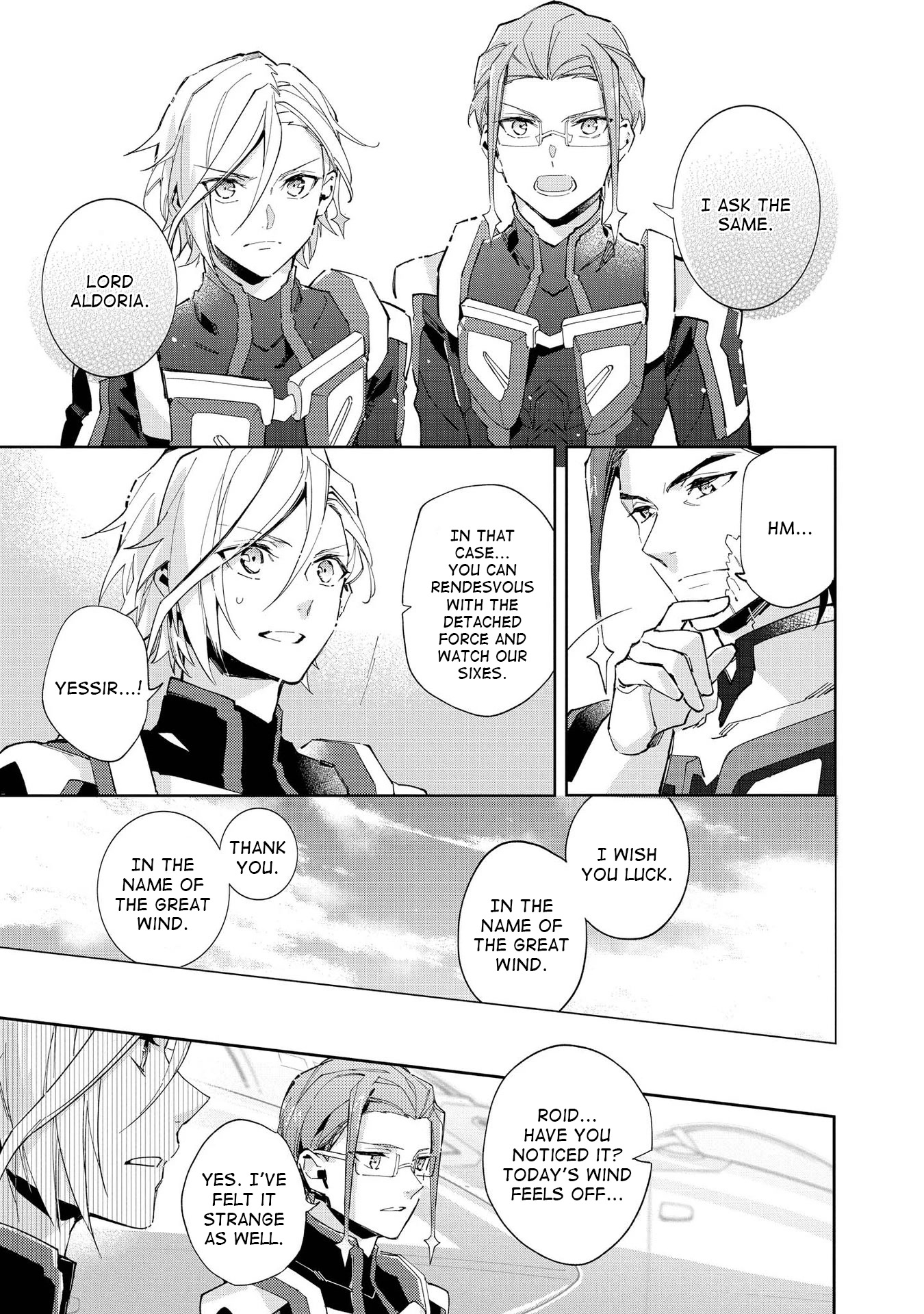 Macross Delta Kuroki Tsubasa no Shiro Kishi Chapter 8 page 17 - Chapter 8: The Wind Taketh Away