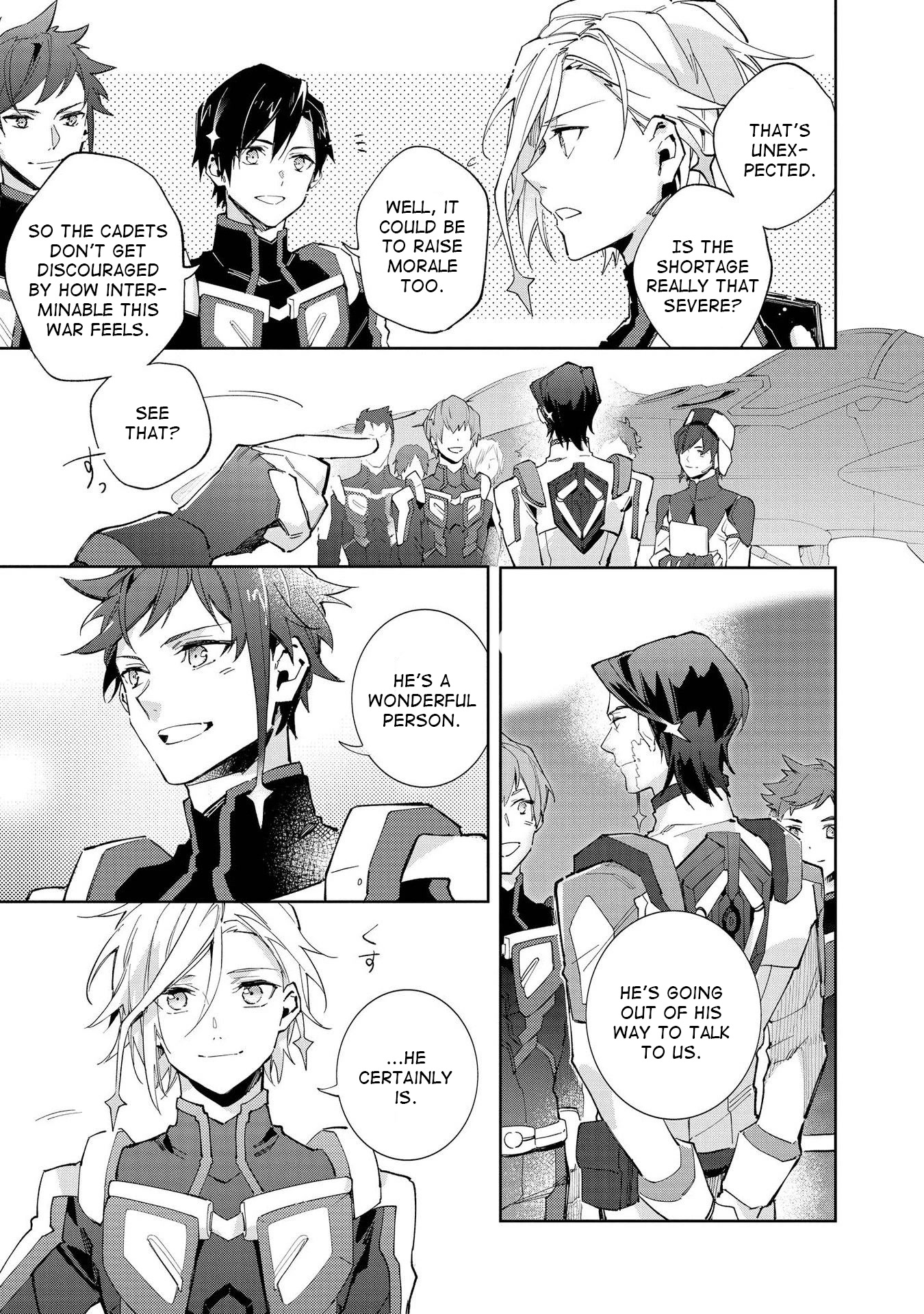 Macross Delta Kuroki Tsubasa no Shiro Kishi Chapter 8 page 9 - Chapter 8: The Wind Taketh Away
