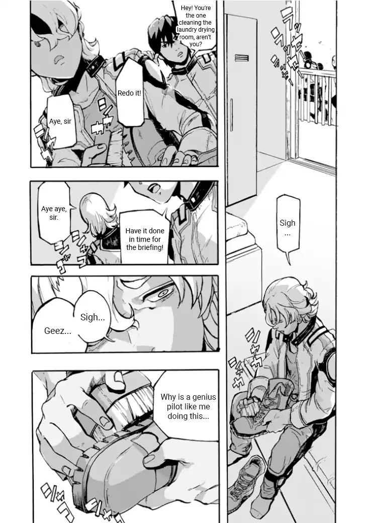 Macross Delta Side Story: Macross E Chapter 1 page 12 - Chapter 1: Project Thrones
