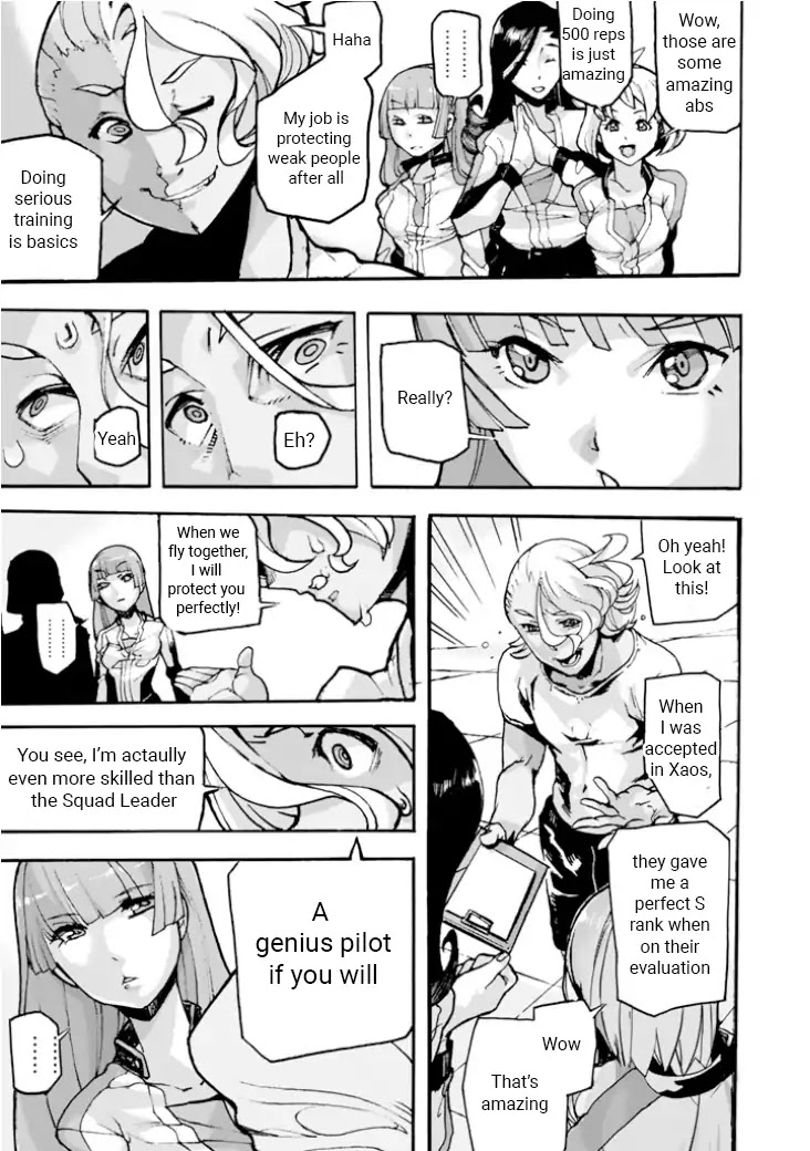 Macross Delta Side Story: Macross E Chapter 1 page 25 - Chapter 1: Project Thrones