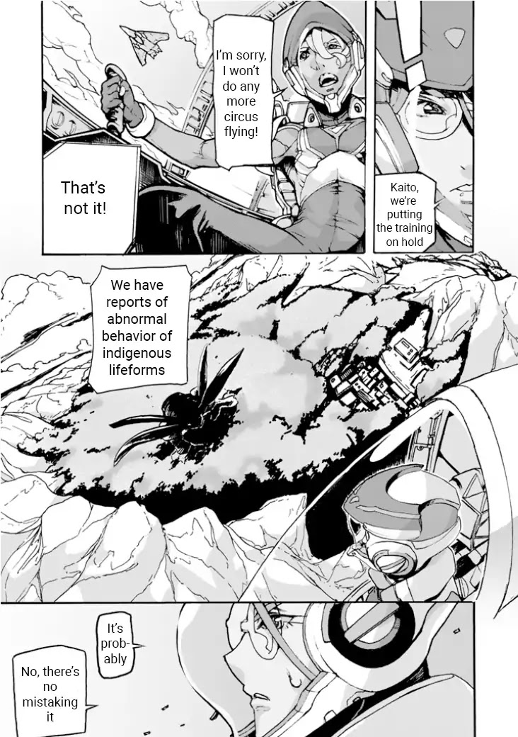 Macross Delta Side Story: Macross E Chapter 1 page 29 - Chapter 1: Project Thrones