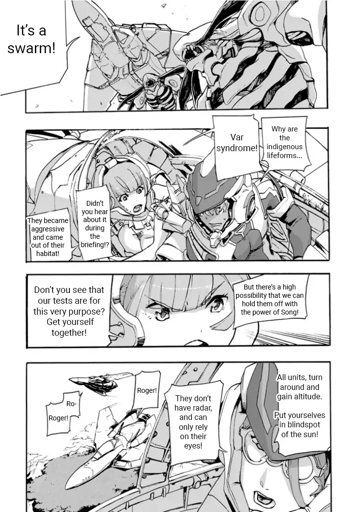 Macross Delta Side Story: Macross E Chapter 1 page 31 - Chapter 1: Project Thrones