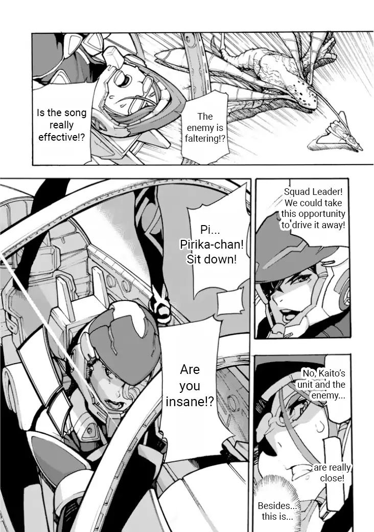 Macross Delta Side Story: Macross E Chapter 1 page 38 - Chapter 1: Project Thrones