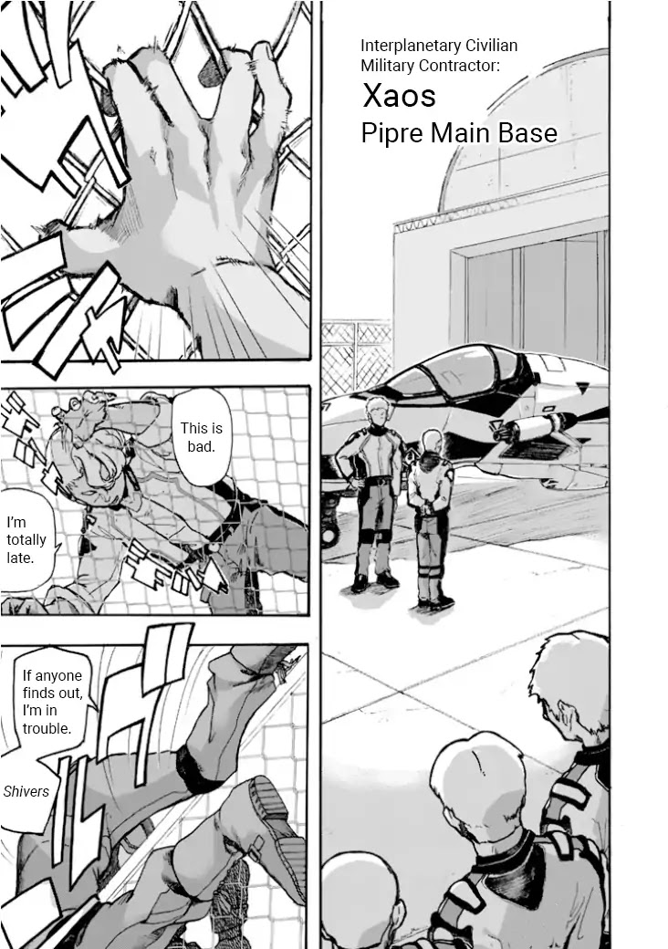 Macross Delta Side Story: Macross E Chapter 1 page 7 - Chapter 1: Project Thrones