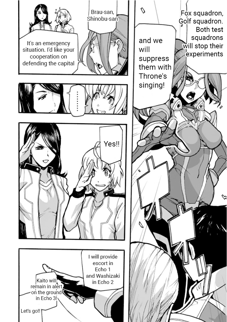 Macross Delta Side Story: Macross E Chapter 2 page 26 - Chapter 2: Radome Stage