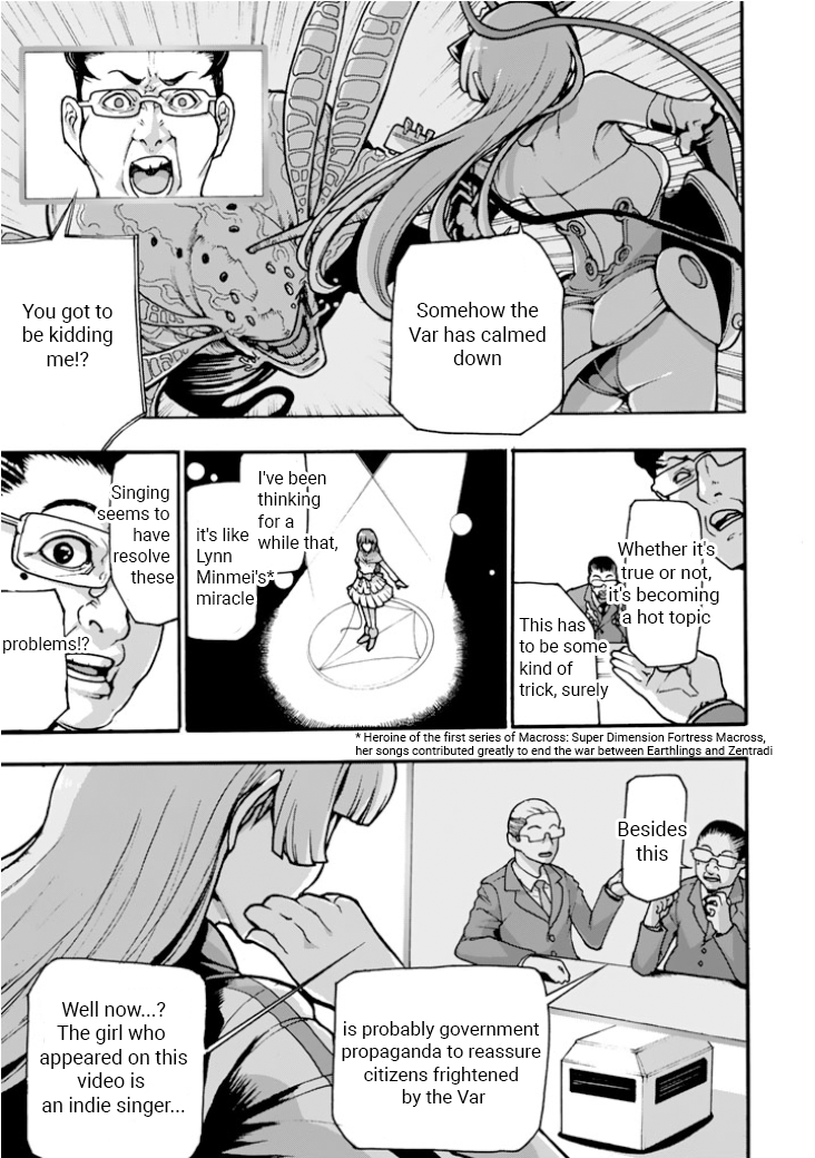 Macross Delta Side Story: Macross E Chapter 2 page 3 - Chapter 2: Radome Stage