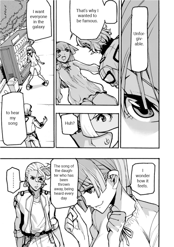 Macross Delta Side Story: Macross E Chapter 3 page 14 - Chapter 3: Black Valkyrie