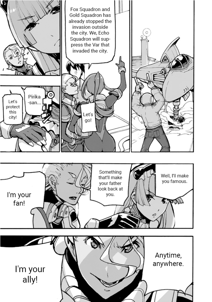 Macross Delta Side Story: Macross E Chapter 3 page 22 - Chapter 3: Black Valkyrie