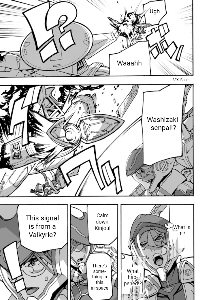 Macross Delta Side Story: Macross E Chapter 3 page 28 - Chapter 3: Black Valkyrie