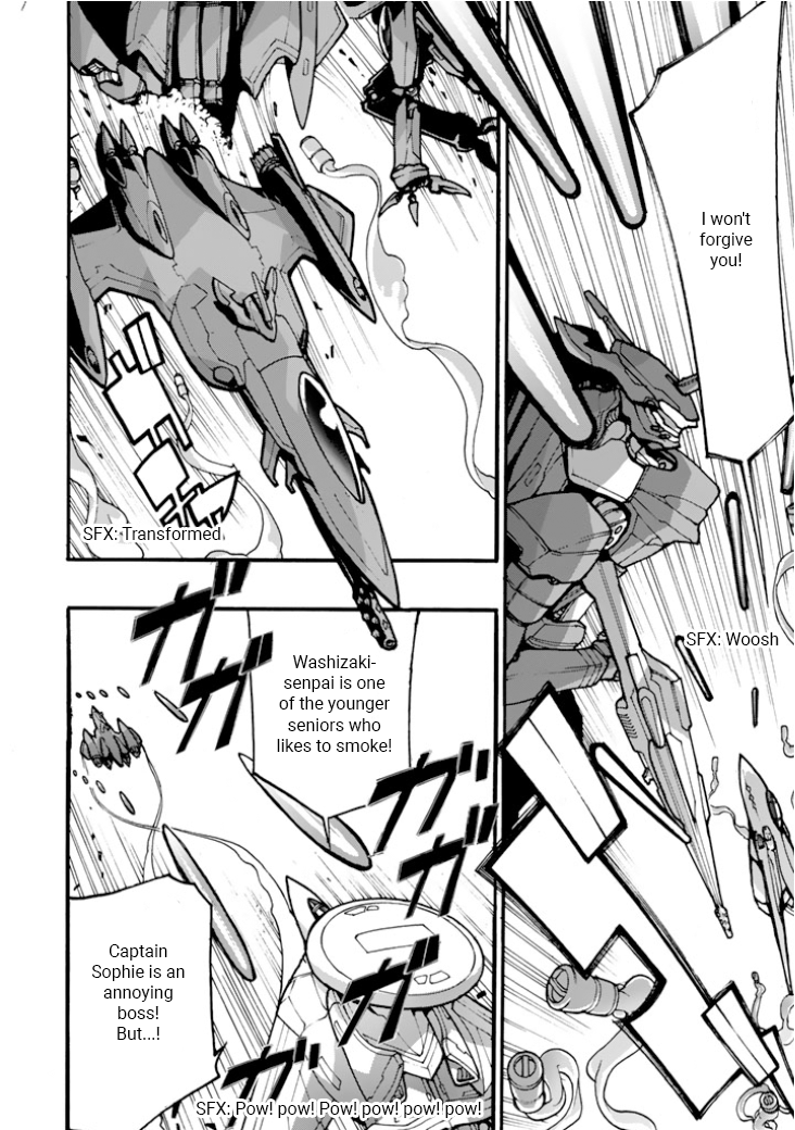 Macross Delta Side Story: Macross E Chapter 3 page 35 - Chapter 3: Black Valkyrie