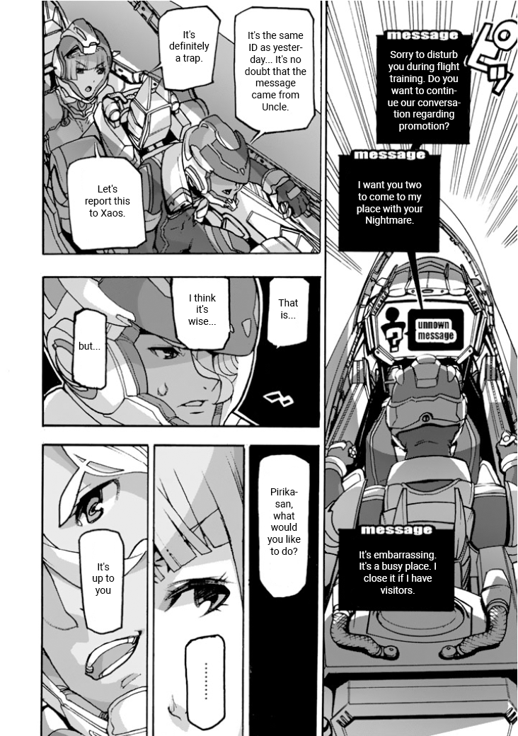 Macross Delta Side Story: Macross E Chapter 4 page 13 - Chapter 4: Pirika Missile