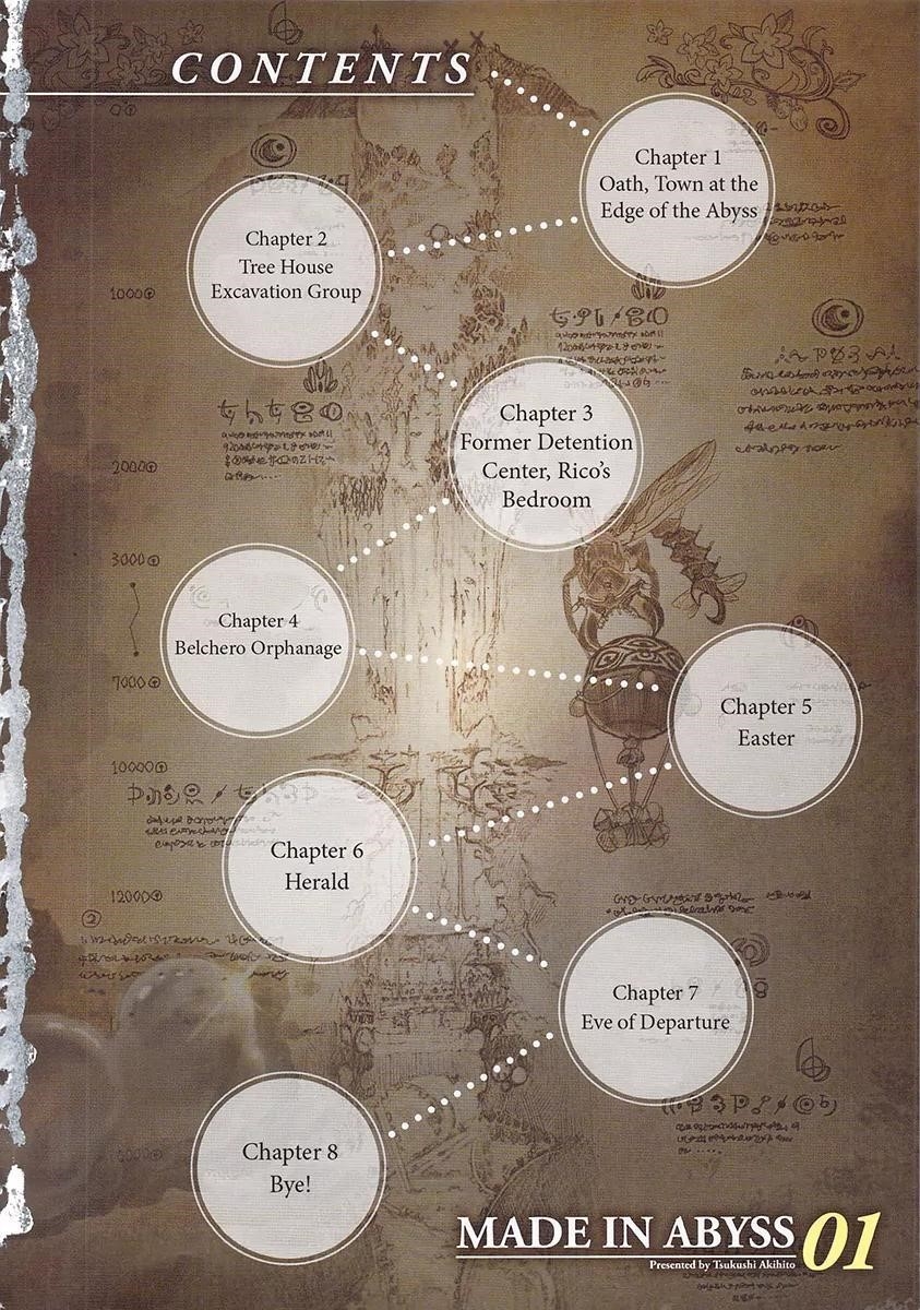 Made in Abyss Chapter 1 page 4 - Chapter 1: Orth: The City of the Great Pit