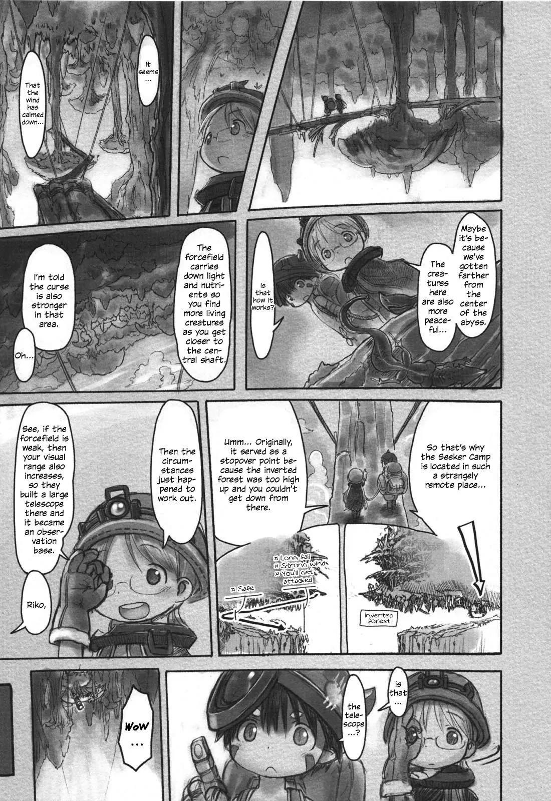 Made in Abyss Chapter 12 page 14 - Chapter 12: Lowest Area of the Depths' Second Layer: The Inverted Forest