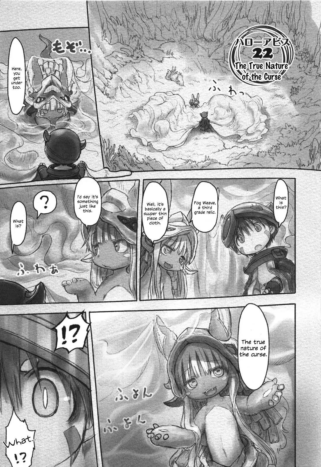 Made in Abyss Chapter 22 page 1 - Chapter 22: The True Nature of the Curse