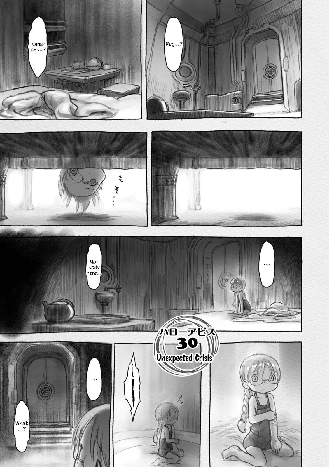 Made in Abyss Chapter 30 page 1 - Chapter 30: Unforeseen Peril
