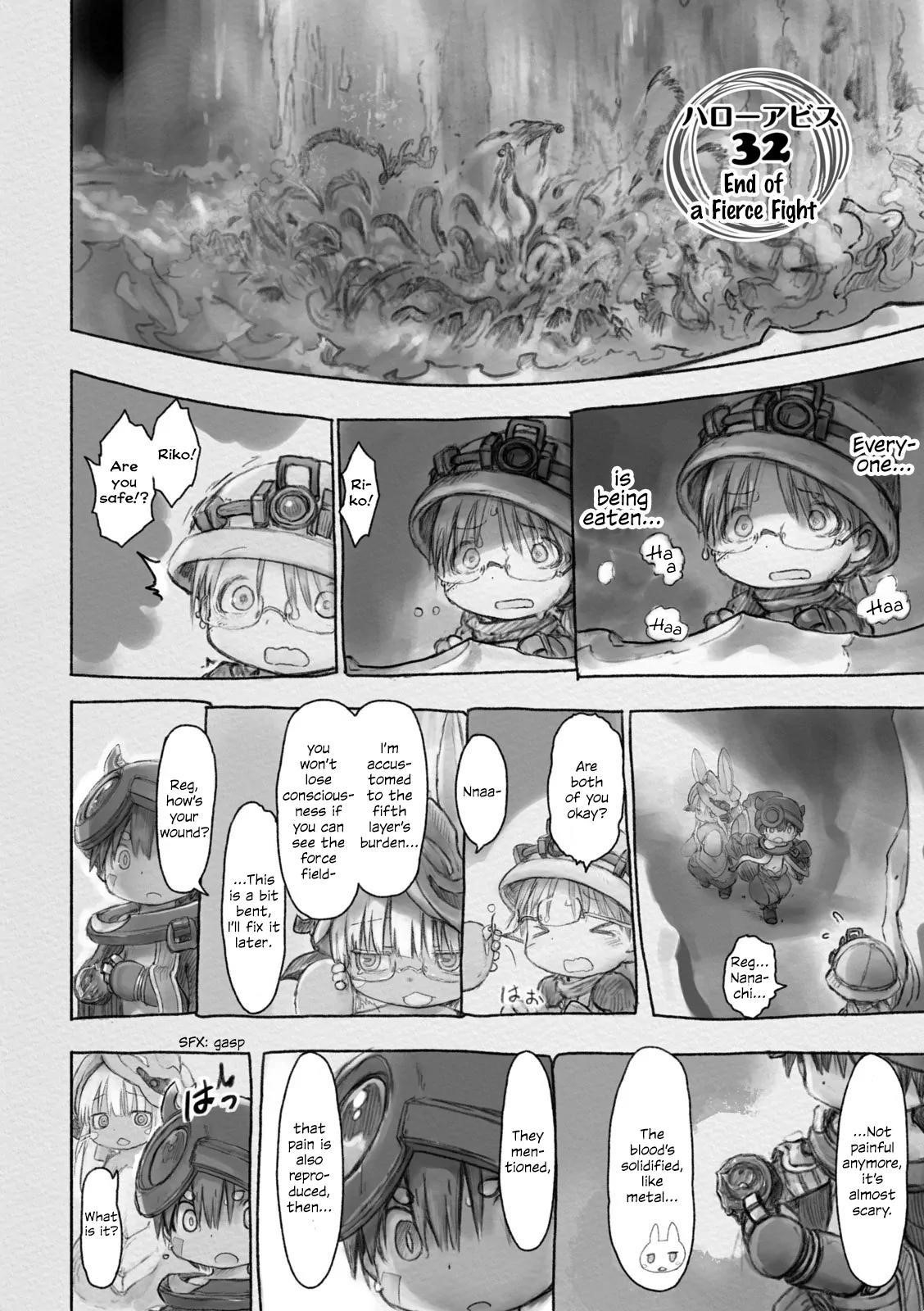 Made in Abyss Chapter 32 page 2 - Chapter 32: The End of a Fierce Fight