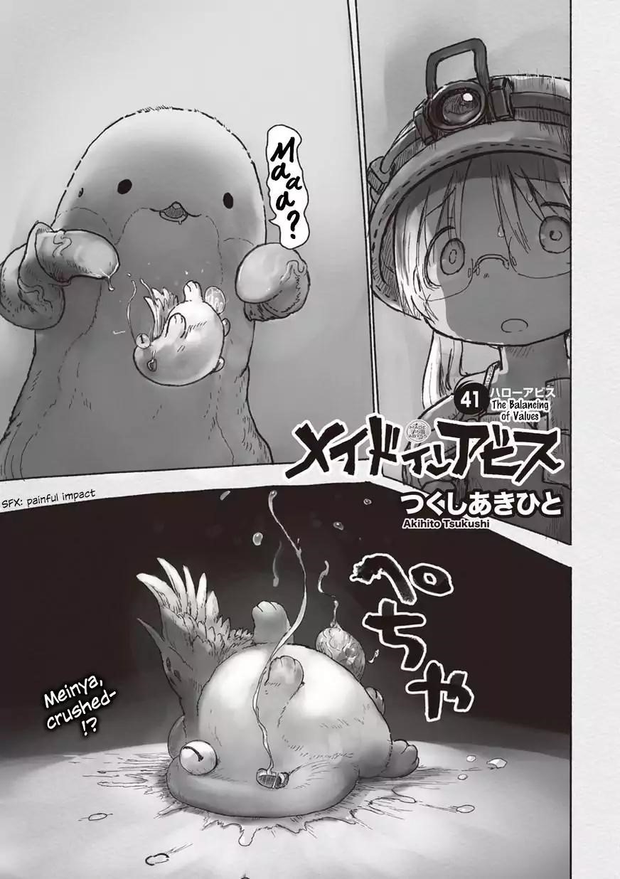 Made in Abyss Chapter 41 page 1 - Chapter 41: The Balancing of Values