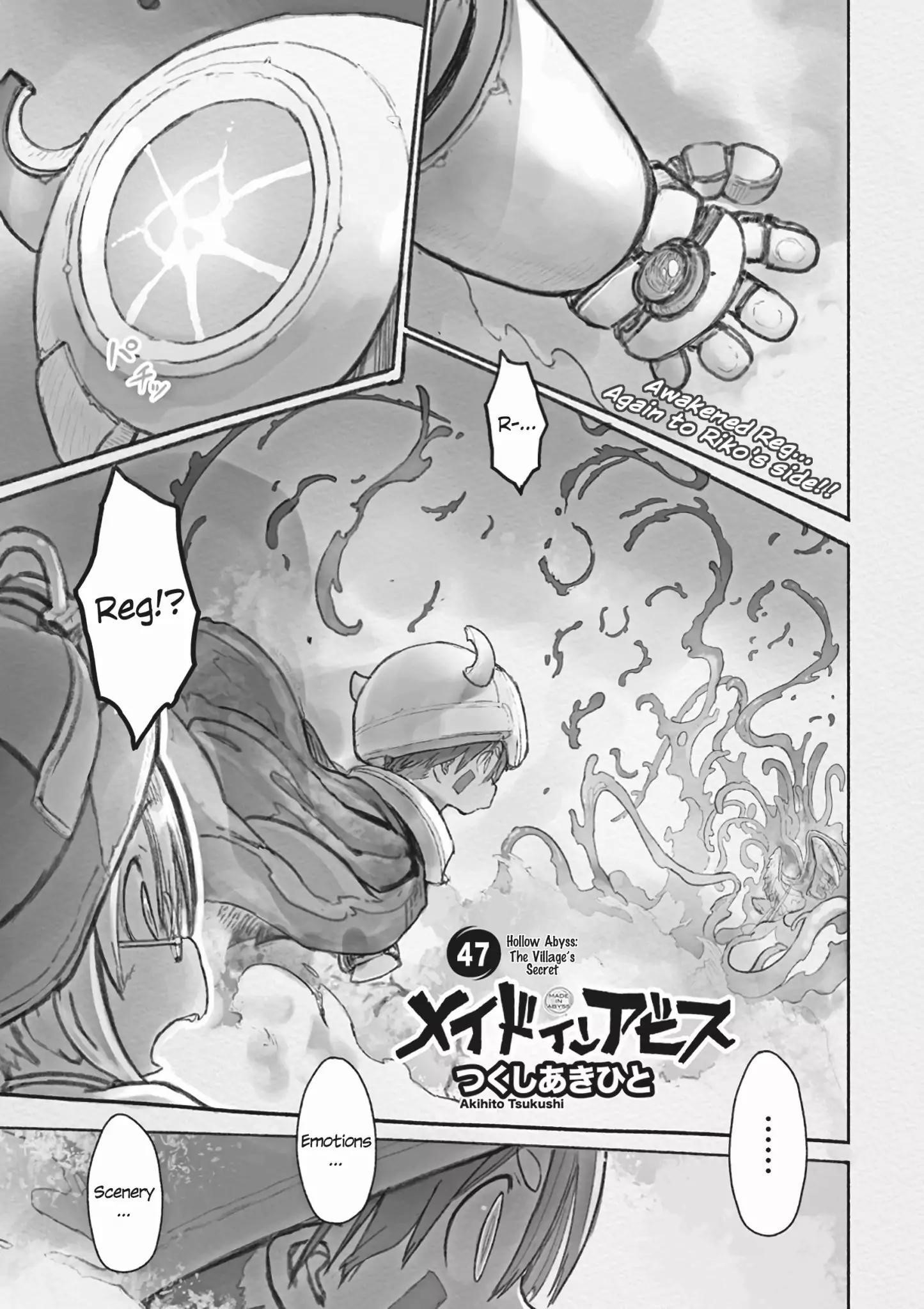 Made in Abyss Chapter 47 page 1 - Chapter 47: The Secret of the Village
