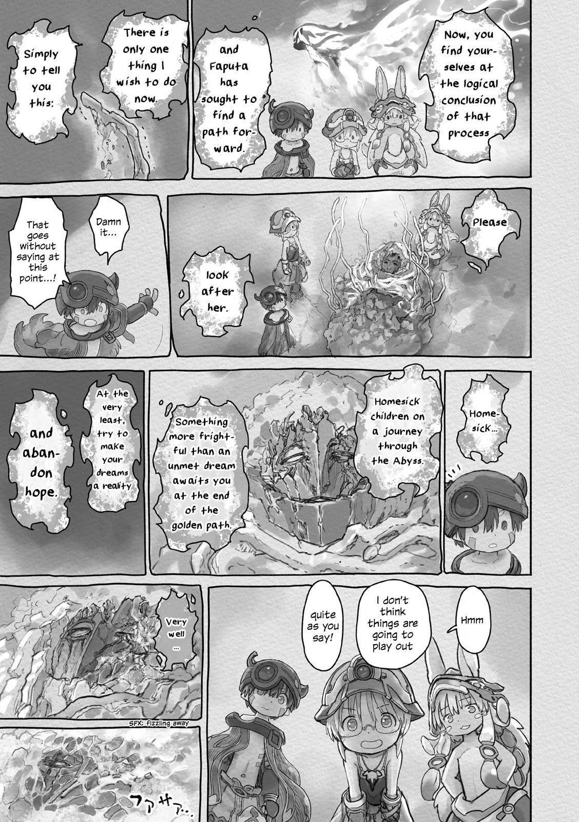Made in Abyss Chapter 58 page 19 - Chapter 58: Toward the Path of Fire