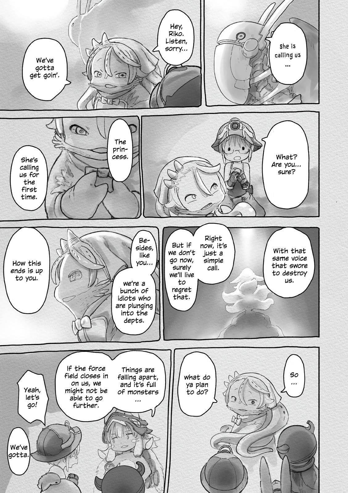 Made in Abyss Chapter 58 page 21 - Chapter 58: Toward the Path of Fire