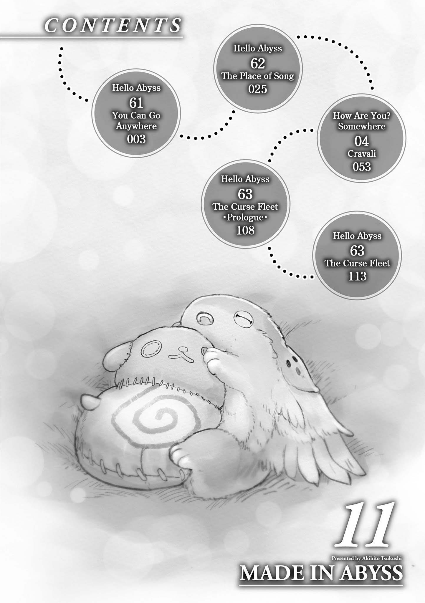 Made in Abyss Chapter 63.5 page 3 - Volume 11 Extras