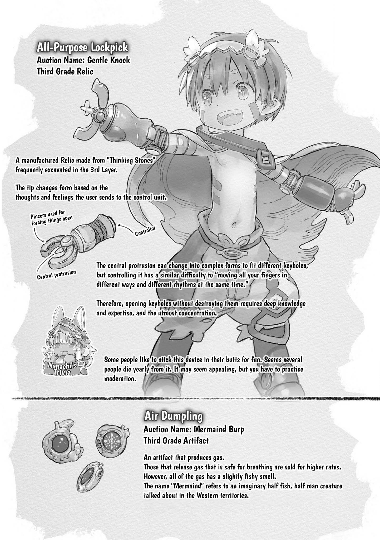Made in Abyss Chapter 63.5 page 8 - Volume 11 Extras