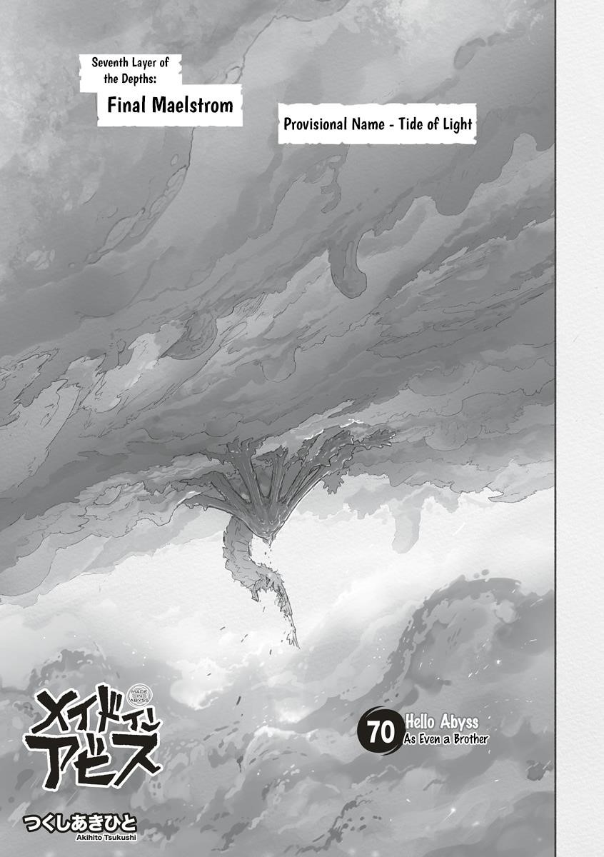 Made in Abyss Chapter 70 page 1 - Chapter 70: As Even a Brother