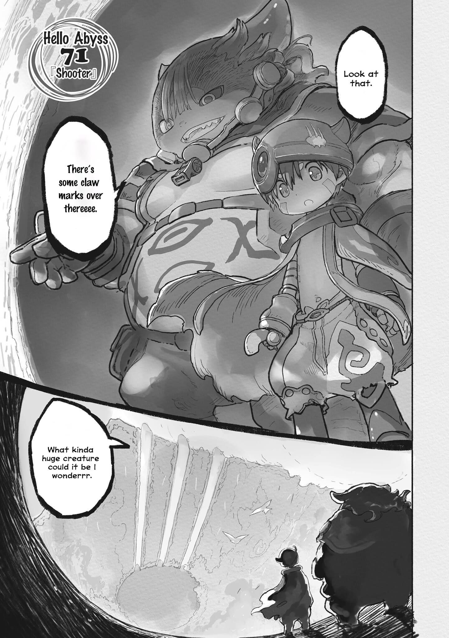 Made in Abyss Chapter 71 page 1 - Chapter 71: Shooter