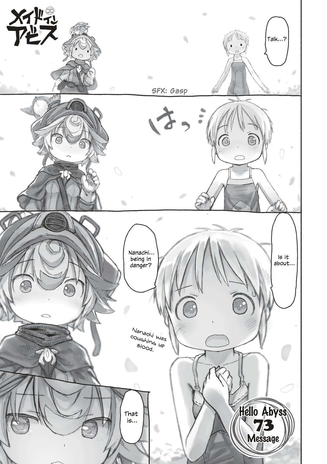 Made in Abyss Chapter 73 page 1 - Chapter 73: Message