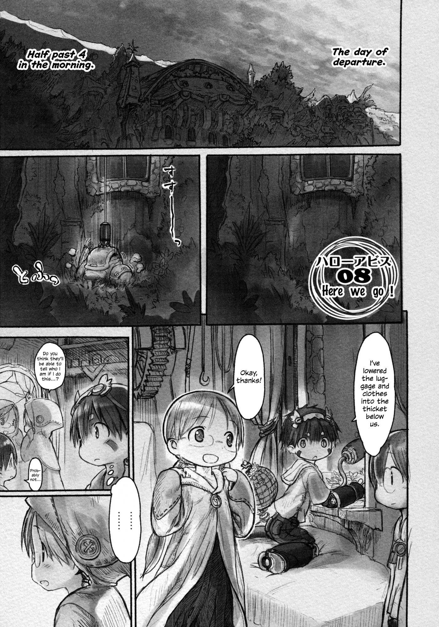 Made in Abyss Chapter 8 page 1 - Chapter 8: Here We Go!