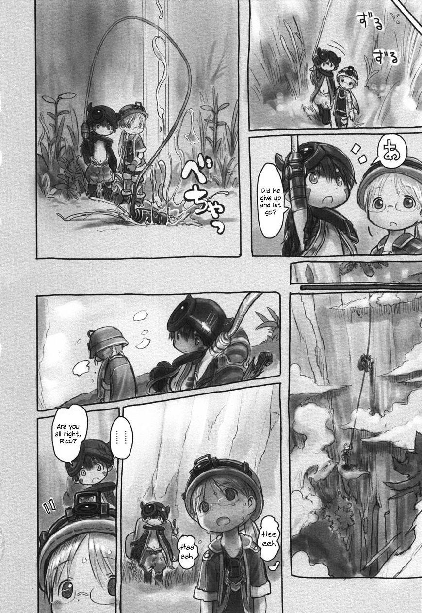 Made in Abyss Chapter 9 page 14 - Chapter 9: The Depths' First Layer: The Edge of the Abyss