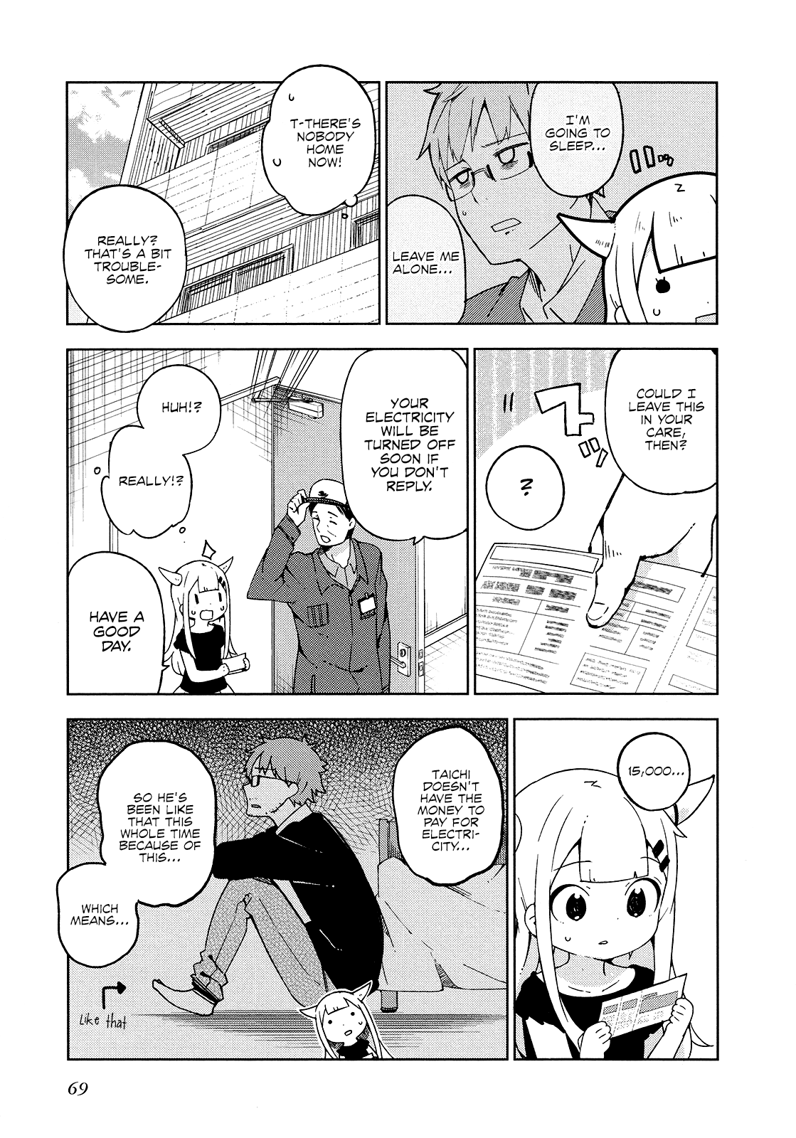 Madoromi-chan ga Iku. Chapter 18 page 3 - Chapter 18: A Lonely Night of Misunderstandings