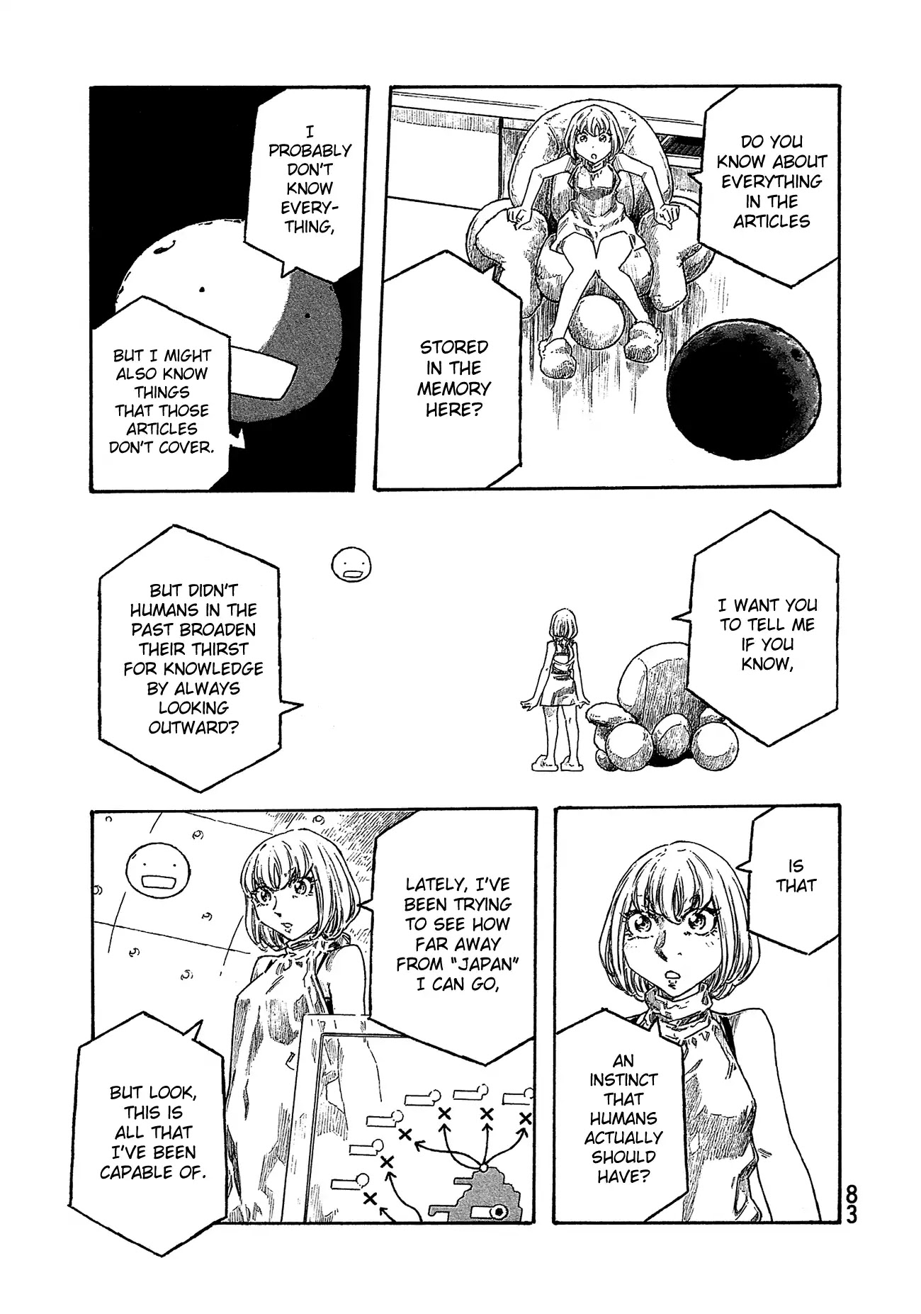 Madowanai Hoshi Chapter 33 page 12 - Chapter 33: Outside of Knowledge