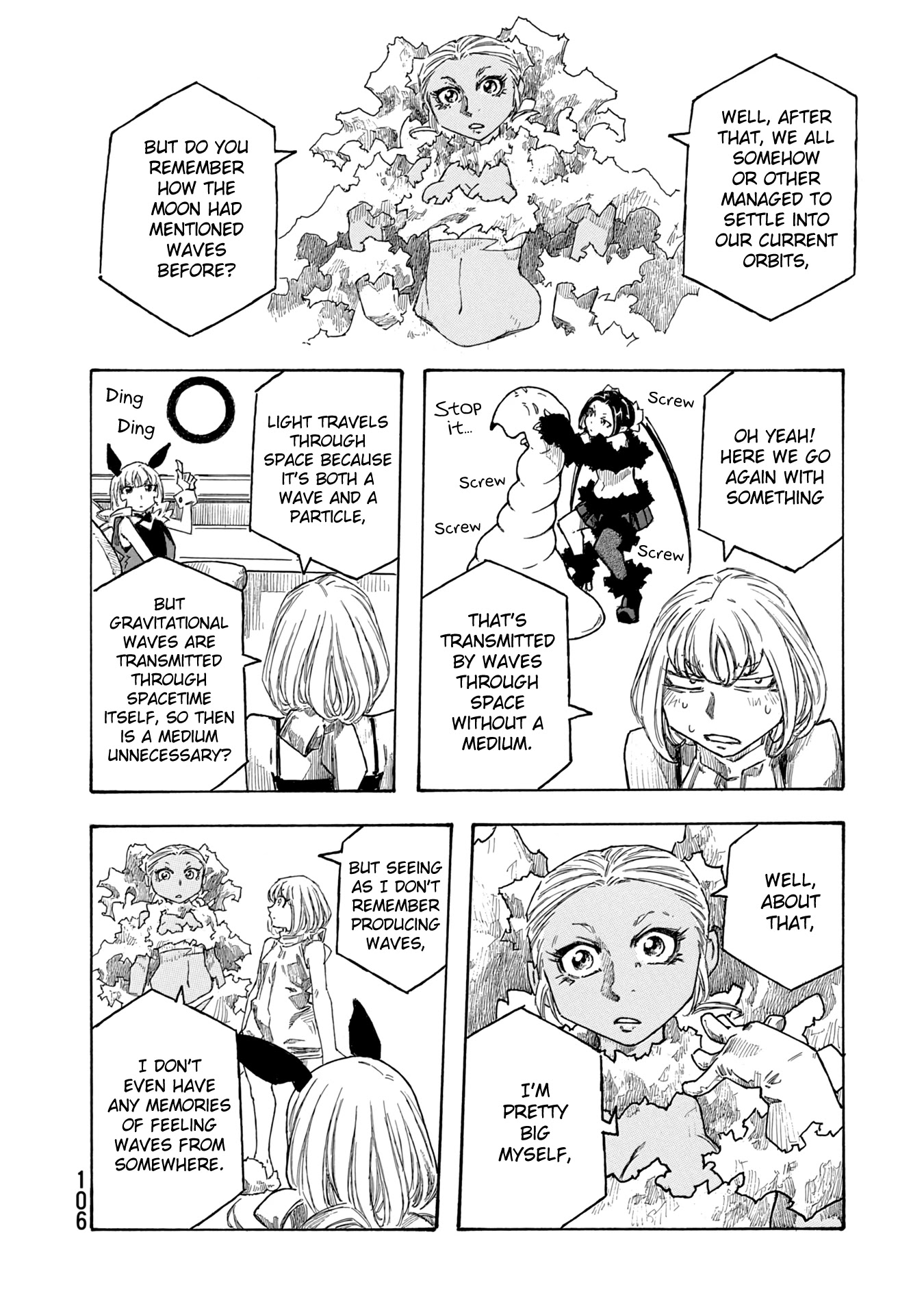 Madowanai Hoshi Chapter 44 page 12 - Chapter 44: Gravitational Waves