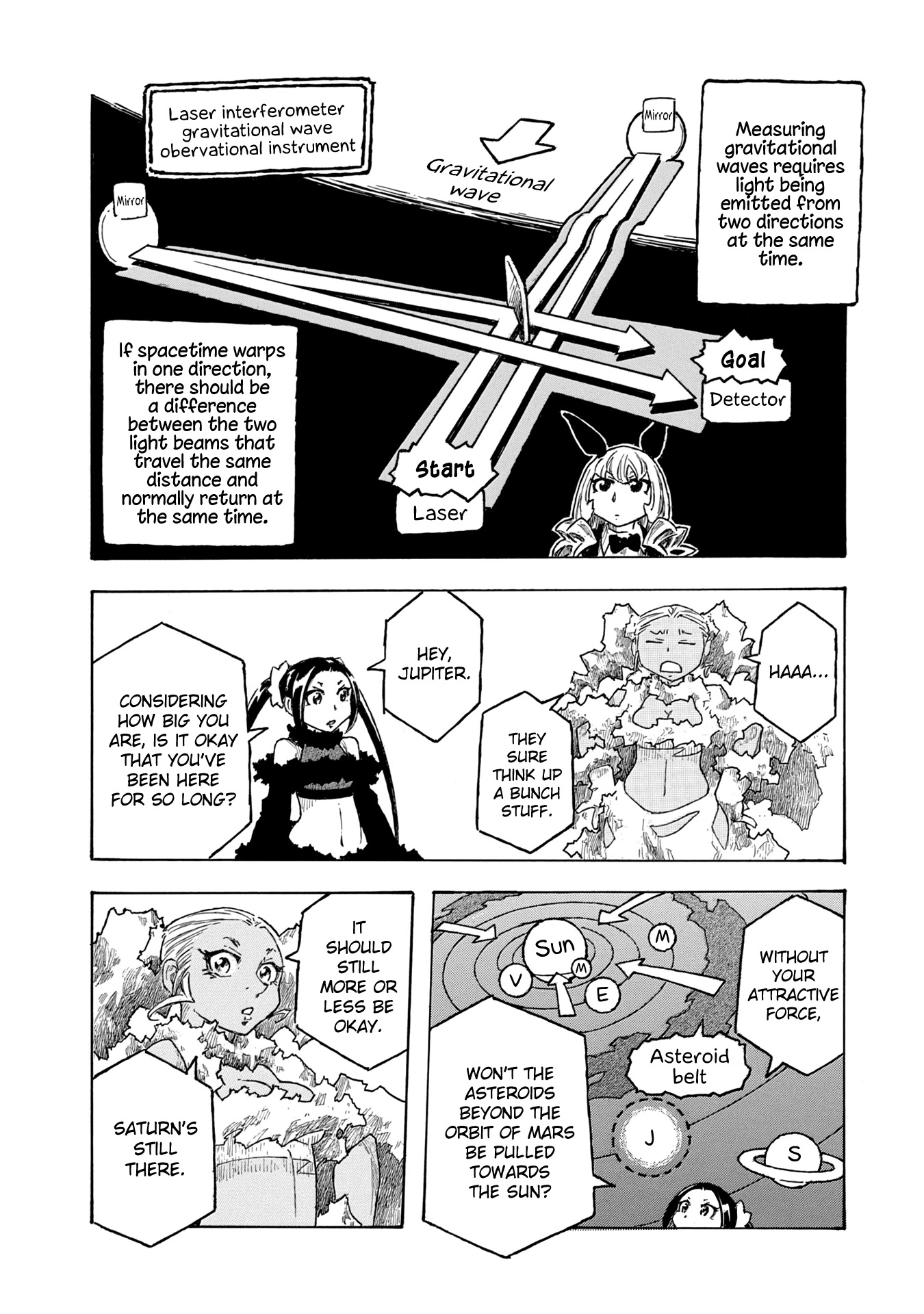 Madowanai Hoshi Chapter 44 page 14 - Chapter 44: Gravitational Waves