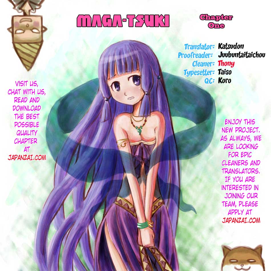 Maga Tsuki Chapter 1 page 1 - Chapter 1: My Body Has Been Attached to a Goddess