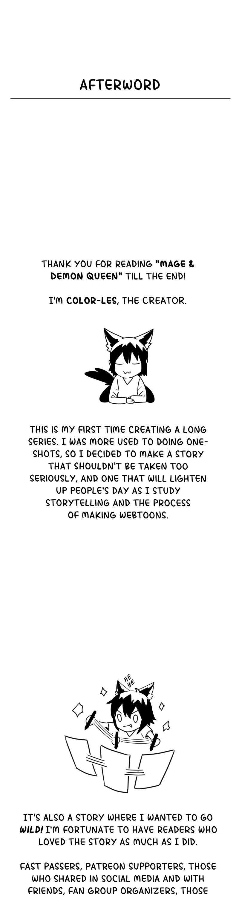 Mage & Demon Queen Chapter 190 page 1 - Chapter 190: Afterword